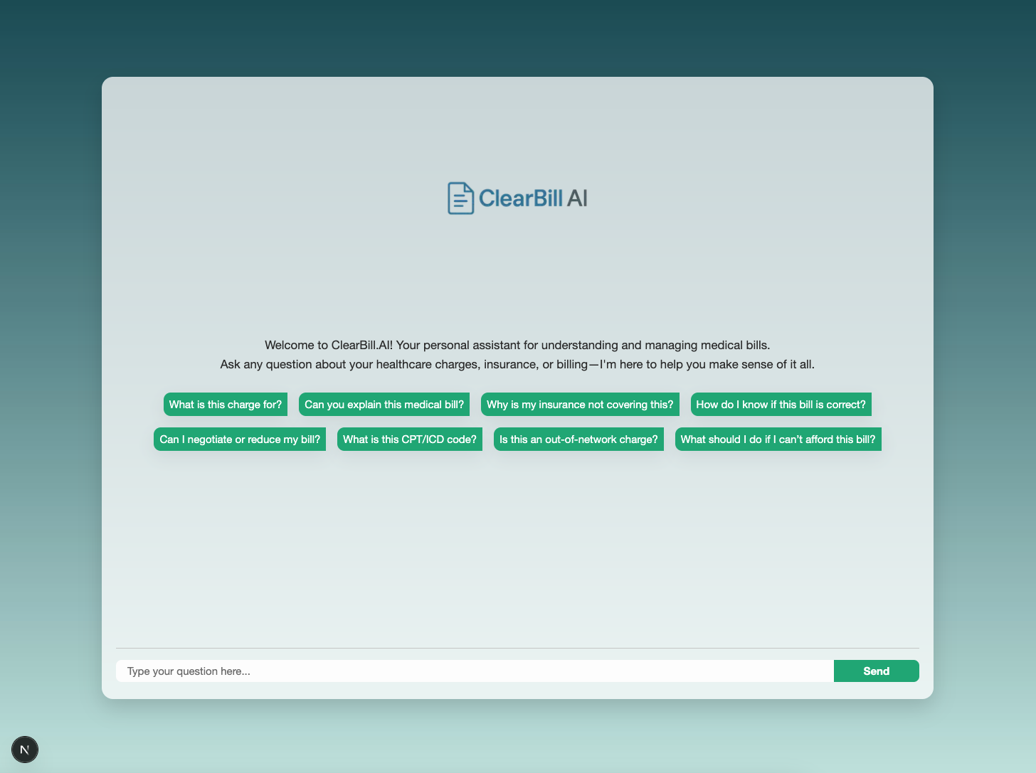 ClearBill.AI: Explaining Medical Bills with AI and RAG
